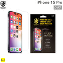 [iPhone 15 Pro専用]CRYSTAL ARMOR クリスタルアーマー PAPER THIN ゴリラガラス製 ラウンドエッジ 耐衝撃 強化ガラス 0.15mm