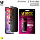 [iPhone 15 Pro Max専用]CRYSTAL ARMOR クリスタルアーマー PAPER THIN ゴリラガラス製 ラウンドエッジ 覗き見防止 耐衝撃 強化ガラス 0.15mm
