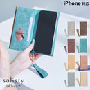 [iPhone 15/15 Pro/14/14 Pro/14 Plus/13/13 mini/13 Pro/12/12 Pro/11 Pro/11/XS/X専用]salisty(サリスティ)スエードスタイル ダイアリーケース【salisty公式】