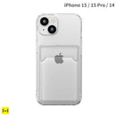 [iPhone 15/15 Pro/14専用]Premium Style ポケット付 TPUケース