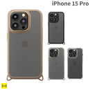 [iPhone 15 Pro専用]Premium Style カスタマイズストラップホール クリアタフケース
