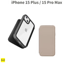 [iPhone 15 Plus/15 Pro Max専用]Premium Style ガラスフリップケース