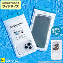 [各種スマートフォン対応]アイムドラえもん/DIVAID フローティング防水ケース ワイドサイズ ショルダーストラップ(ダイビング/ドット)