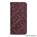 [iPhone 15/15 Pro/15 Pro Max/14/13専用]New Balance/ニューバランス スエード手帳型ケース スタンプロゴ