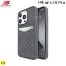 [iPhone 15 Pro専用]New Balance/ニューバランス カード収納付きケース(モノグラム/ブルーグレー)