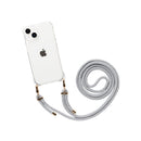 【新】[iPhone 14/13専用]ULTRA FINE 4つ角ストラップホール付クリアケース ショルダーストラップ付き(ルビーレッド)｜スマホケース・スマホカバー・iPhoneケース通販のHamee