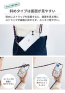 【新】[iPhone 14/13専用]ULTRA FINE 4つ角ストラップホール付クリアケース ショルダーストラップ付き(ルビーレッド)｜スマホケース・スマホカバー・iPhoneケース通販のHamee