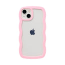 [iPhone 15/15 Pro/14/14 Pro/13/13 Pro/12/12 Pro/SE(第3/第2世代)/8/7専用]ULTRA FINE Wavy Frame iPhoneケース