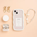 [iPhone 15/15 Pro/14/14 Pro/13/13 Pro/12/12 Pro/SE(第3/第2世代)/8/7専用]ULTRA FINE Wavy Frame iPhoneケース