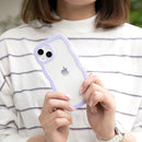 [iPhone 15/15 Pro/14/14 Pro/13/13 Pro/12/12 Pro/SE(第3/第2世代)/8/7専用]ULTRA FINE Wavy Frame iPhoneケース
