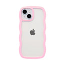 [iPhone 15/15 Pro/14/14 Pro/13/13 Pro/12/12 Pro/SE(第3/第2世代)/8/7専用]ULTRA FINE Wavy Frame iPhoneケース