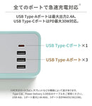 ちいかわ humor AC&USB TAP COMPACT(頑張って)
