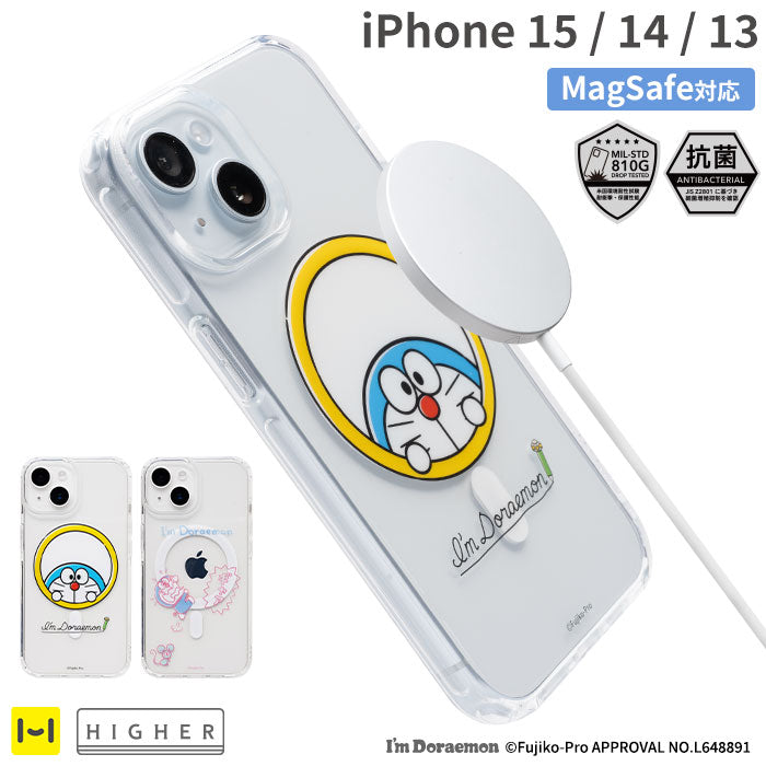 [iPhone 15/14/13専用] アイムドラえもん HIGHER MagSafe対応 ハイブリッドケース