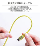 humor USB 2.0 CABLE TYPE-C to TYPE-C 2.0m(クリア)