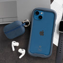 iFace Reflection 強化ガラス 透明 iphone クリアケース ネイビー