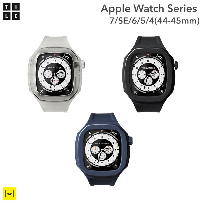 [Apple Watch Series 7/SE/6/5/4(44-45mm)専用]バンド一体型ケース TILE OCTLUX