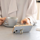 salisty(サリスティ)マットカラースマートフォンリング(グレージュ)