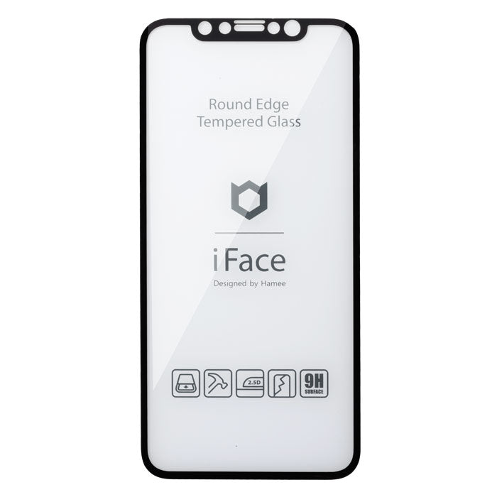 [iPhone 11/XR専用]iFace Round Edge Tempered Glass Screen Protector ラウンドエッジ強化ガラス 画面保護シート(ブラック)