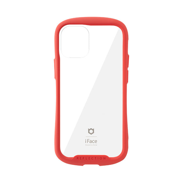 [iPhone 12 mini専用]iFace Reflection強化ガラスクリアケース(レッド)
