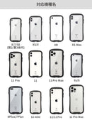 [iPhone 12 mini専用]iFace Reflection強化ガラスクリアケース(ブラック)