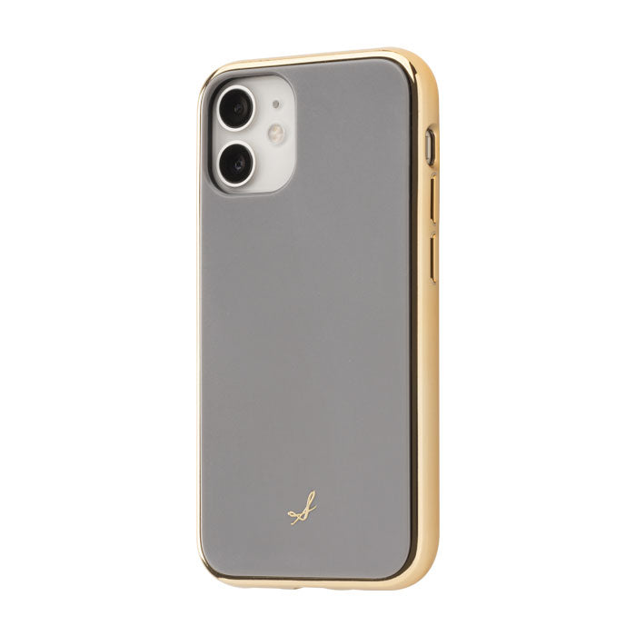 [iPhone 12 mini 専用]salisty(サリスティ)マットカラー耐衝撃ハードケース[グレー]
