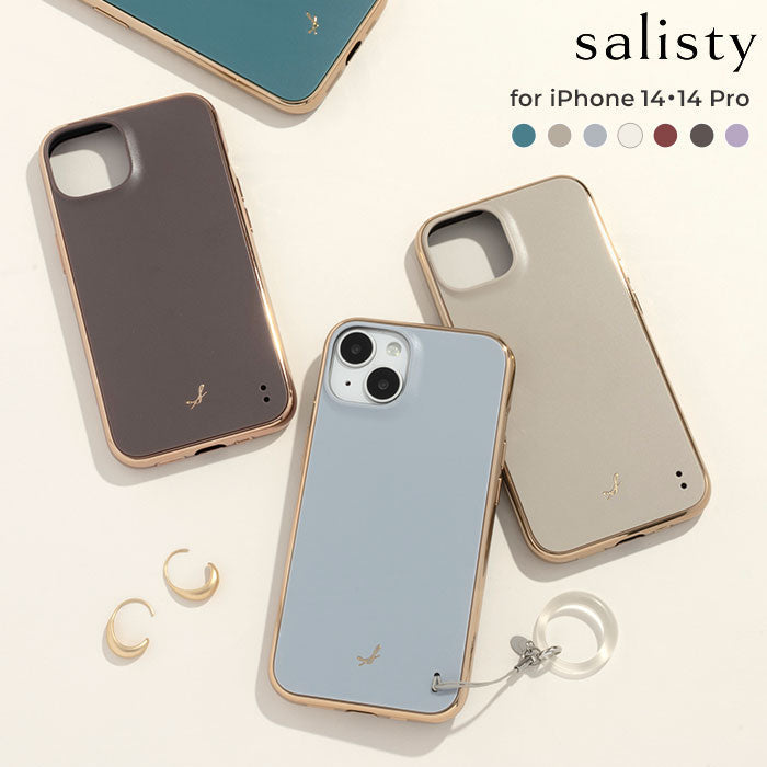 salisy マットカラー耐衝撃ハードケース【iPhone 15/15 Pro/14/14 Pro/13 専用】