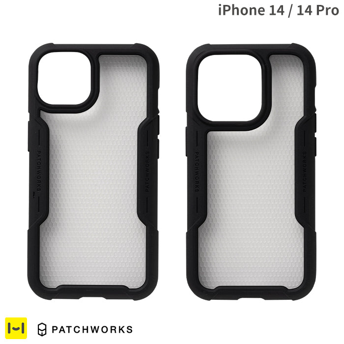 [iPhone 14/14 Pro専用]PATCHWORKS SOLID ケース(ブラック)