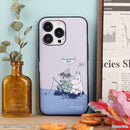 [iPhone 14/14 Pro/13/13 mini/13 Pro/12/12 Pro/11/XR/8/7/SE(第2/第3世代)専用]ムーミン Latootoo カード収納型 ミラー付きiPhoneケース