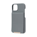 [iPhone 14専用]salisty(サリスティ)キャッシュレスケース slim[スモーキーブルー]